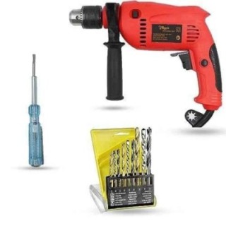 Hillgrove HGCM1357 700W 13mm Power Drill Machine with 9 Drill Bits & Line Tester image-6