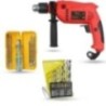 Hillgrove HGCM1355 700W 13mm Power Drill Machine with 9 Drill Bits & 5-in-1 Screwdriver