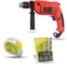 Hillgrove HGCM1351 700W 13mm Power Drill Machine with 9 Drill Bits & Measuring Tape