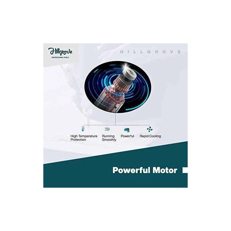 Hillgrove HGCM1349 700W 13mm Power Drill Machine with 9 Drill Bits & Gloves image-5