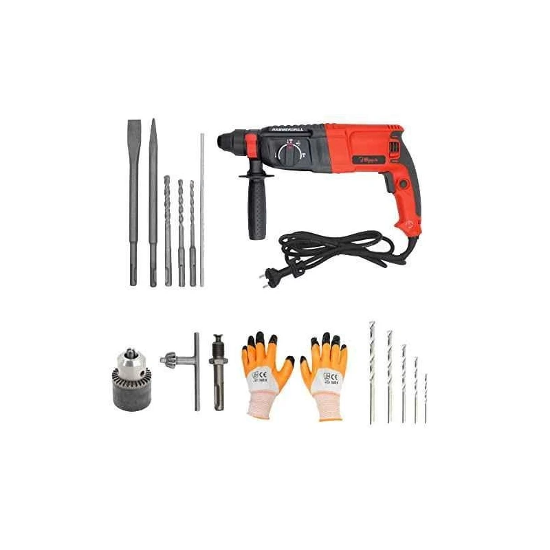 Hillgrove HGCM30M1 1200W 26mm Hammer Drill Machine Kits image-1