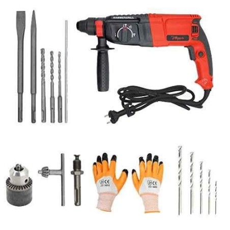 Hillgrove HGCM30M1 1200W 26mm Hammer Drill Machine Kits image-1