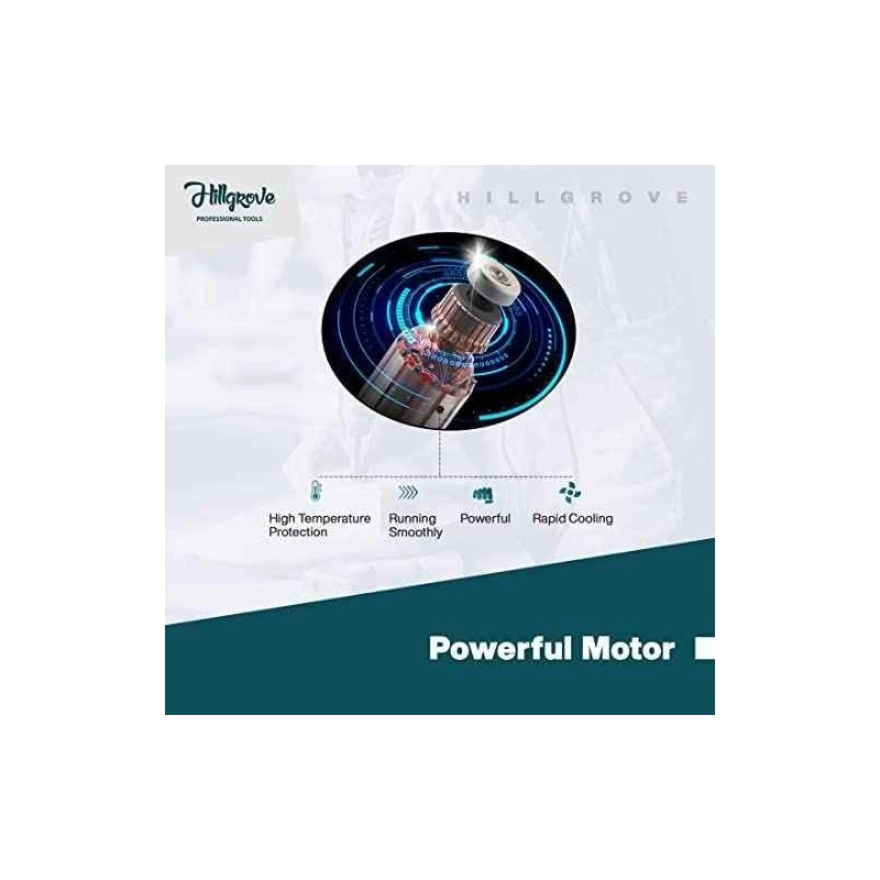 Hillgrove HGCM1371 500W 10mm Power Drill Machine with 9 Drill Bits & Wire Cutter image-1