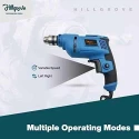 Hillgrove HGCM1363 500W 10mm Power Drill Machine with 9 Drill Bits & Scissor image-1