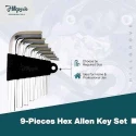 Hillgrove HGCM858 9-Piece Alloy Steel Hex Allen Key Set with 2-in-1 Screwdriver & 8-Inch Plier image-4