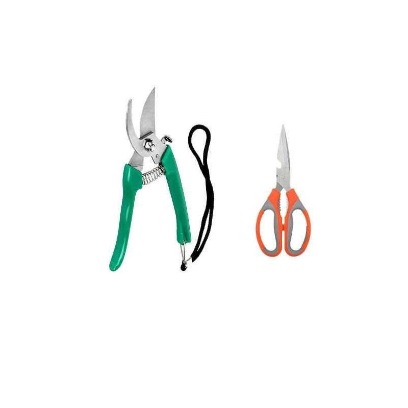 Hillgrove HGCM476M1 Gardening Pruning Grass Shears & Bypass Pruner Tool Combo image-1