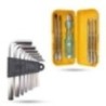 Hillgrove HGCM855 9-Piece Alloy Steel Full Hex Allen Key Set with 5-in-1 Screwdriver