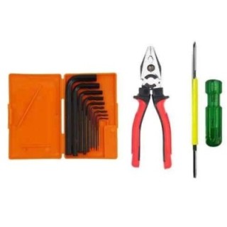 Hillgrove HGCM284M1 9-Piece Hex Allen Key Set with 2-in-1 Screwdriver & 8-Inch Plier Combo image-1