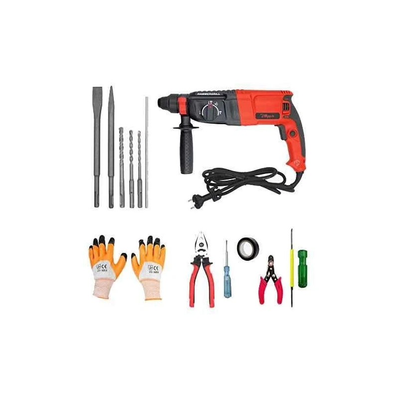 Hillgrove HGCM31M1 1200W 26mm Hammer Drill Machine Kits image-1