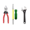 Hillgrove HGCM440M1 8-Inch Adjustable Wrench with 2-in-1 Screwdriver & 8-Inch Combination Plier Combo image-1