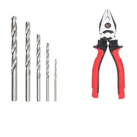 Hillgrove HGCM460M1 5-Piece HSS Drill Bit Set with 8-Inch Combination Plier image-3
