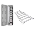 Hillgrove HGCM210 10-Piece Hex Spanner Socket Set with 8-Piece Double Open End Wrench Set image-1