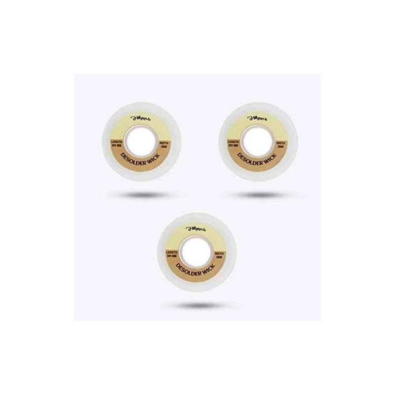 Hillgrove HGACC14M1 25W Desoldering Wick (3-Piece) image-1