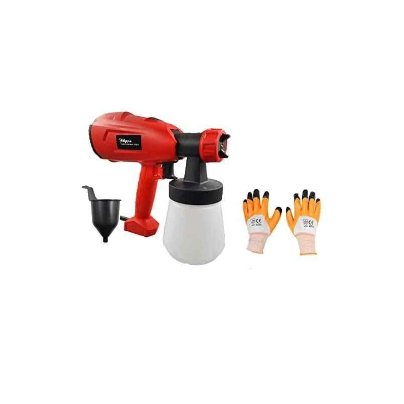 Hillgrove HGCM44M2 550W Copper Nozzle Paint Sprayer Gun Machine with Gloves Set image-1