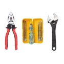 Hillgrove HGCM441M1 8-Inch Adjustable Wrench with 5-in-1 Screwdriver Set & 8-Inch Combination Plier image-1
