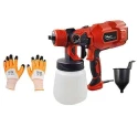 Hillgrove HGCM42M1 550W Copper Nozzle Paint Sprayer Gun Machine with Gloves Set image-1