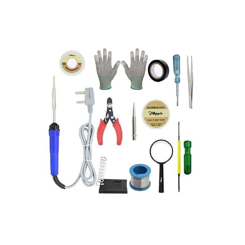 Hillgrove HGCM112 25W Electronic 13-in-1 Mobile Soldering Iron Equipment Tool Kits image-1