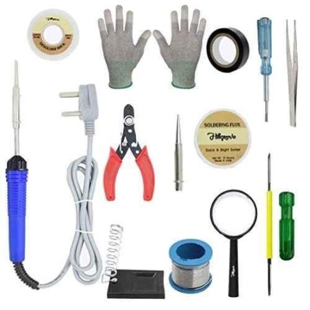 Hillgrove HGCM112 25W Electronic 13-in-1 Mobile Soldering Iron Equipment Tool Kits image-1