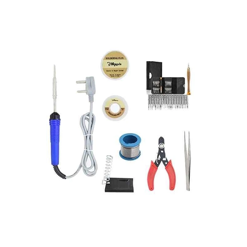 Hillgrove HGCM125 25W Electronic 8-in-1 Mobile Soldering Iron Equipment Tool Kits image-1
