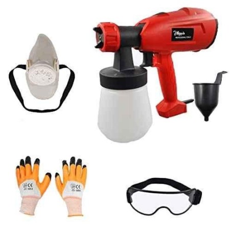 Hillgrove HGCM091 550W Heavy Duty Plastic DIY Paint Sprayer Gun Machine Set image-1