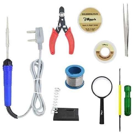 Hillgrove HGCM104 25W Electronic 9-in-1 Mobile Soldering Iron Equipment Tool Kits image-1