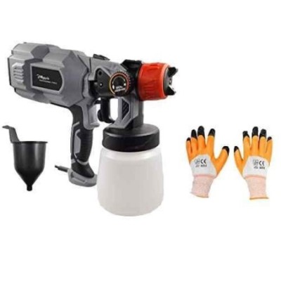 Hillgrove HGCM43M2 550W DIY Copper Nozzle Paint Sprayer Gun Machine with Gloves Set image-1