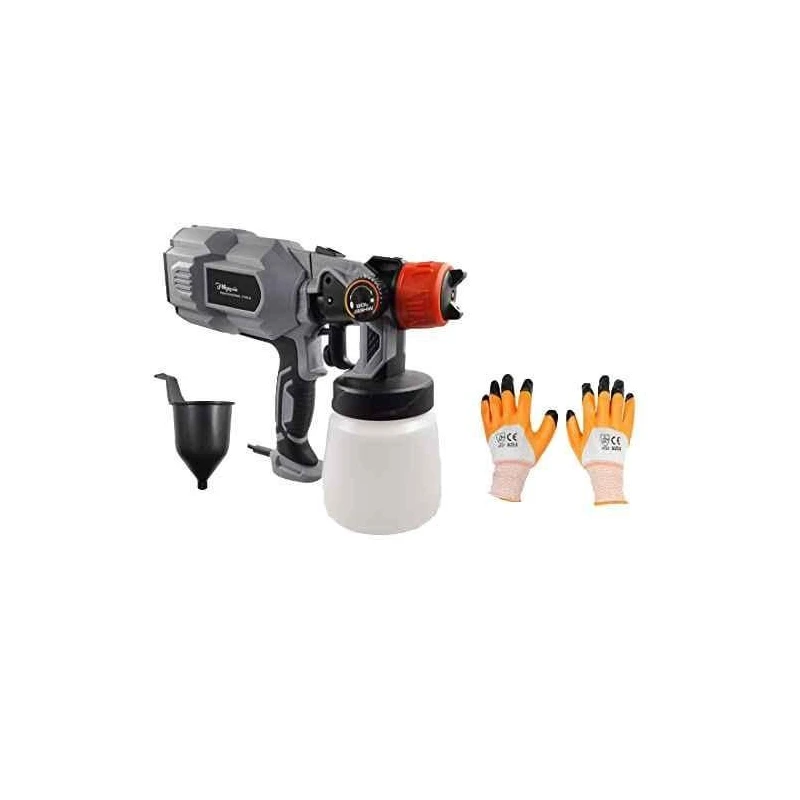 Hillgrove HGCM43M2 550W DIY Copper Nozzle Paint Sprayer Gun Machine with Gloves Set image-1