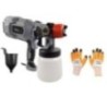 Hillgrove HGCM43M2 550W DIY Copper Nozzle Paint Sprayer Gun Machine with Gloves Set