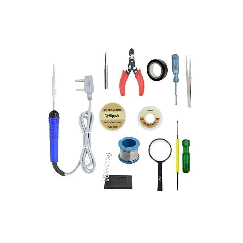 Hillgrove HGCM105 25W Electronic 12-in-1 Mobile Soldering Iron Equipment Tool Kits image-1