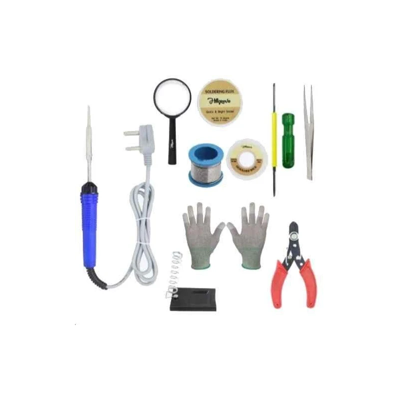 Hillgrove HGCM111 25W Electronic 10-in-1 Mobile Soldering Iron Equipment Tool Kits image-1