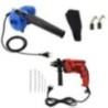Hillgrove HGCM23M1 800W 18000rpm Air Blower and Suction Dust Cleaner with 500W Drill Machine Set