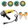 Hillgrove HGCM13M1 Metal Angle Grinder with Gloves and 4-Piece 100mm Cutting Wheel Set