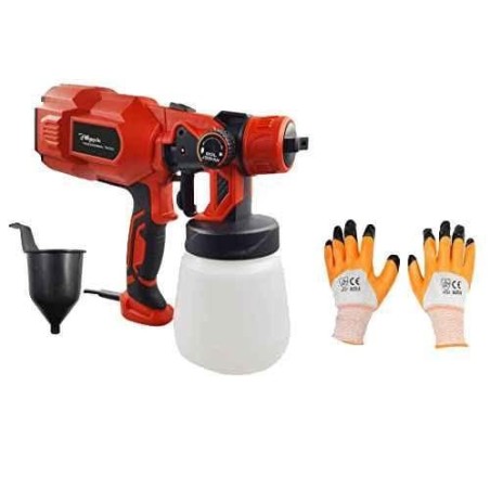 Hillgrove HGCM42M2 550W DIY Copper Nozzle Paint Sprayer Gun Machine with Gloves Set image-1