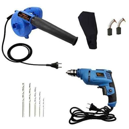 Hillgrove HGCM23M1 800W 18000rpm Air Blower and Suction Dust Cleaner with Drill Machine Set image-1