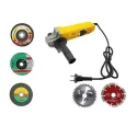 Hillgrove HGANG3B5M1 100mm Metal Angle Grinder with 5-Piece Wheel Set image-1