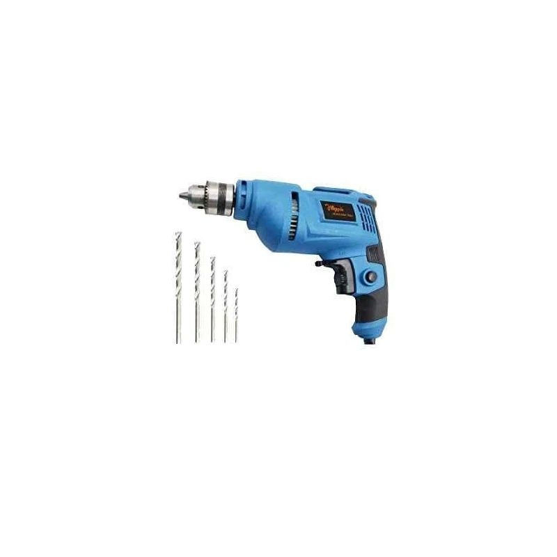 Hillgrove HGPD2M1 500W 10mm Drill Machine with 5 Drill Bit Set image-1