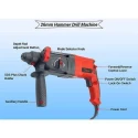 Hillgrove HG0085 1200W 26mm Red Hammer Drill Machine with 5 Bits and Carry Case image-3
