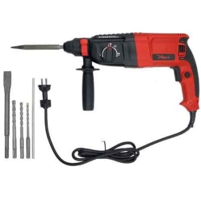 Hillgrove HG0086 1200W 26mm Red Hammer Drill Machine with 4 Bits image-4