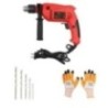 Hillgrove HGCM074 700W 2800rpm 13mm Drill Machine with Gloves and 5-Piece Drill Bit Set