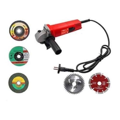 Hillgrove HGANG2B5M1 100mm Metal Angle Grinder with 5-Piece Wheel Set image-1