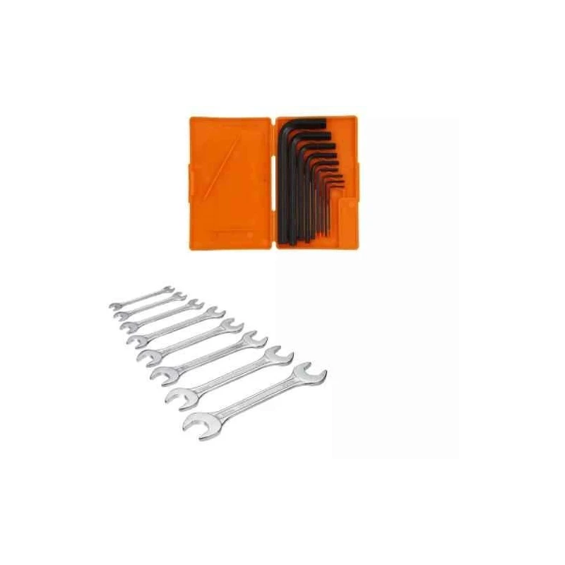 Hillgrove HGCM8M1 9 Pcs 8 Inch Carbon Steel Full Hex Allen Key Set image-1