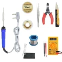 Hillgrove HGCM415M1 25W Mobile Flat Tip Soldering Iron Equipment Tool Kits with Digital Multimeter & Voltage Tester image-3