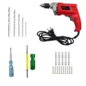 Hillgrove HGCM474M1 550W Drill Machine Combo with Screws Masonry Drill Bits Screwdriver & Line Tester image-2