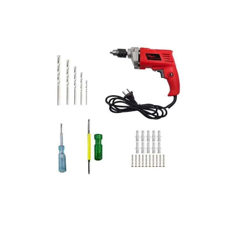 Hillgrove HGCM474M1 550W Drill Machine Combo with Screws Masonry Drill Bits Screwdriver & Line Tester image-2