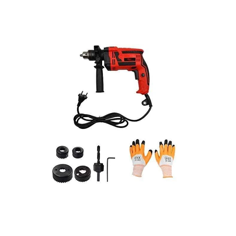 Hillgrove HGCM086 1000W 2600rpm 13mm Drill Machine Set image-1