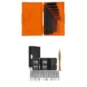 Hillgrove HGCM3M1 9 Pcs Carbon Steel Full Hex Allen Key Kits with 25 in 1 Screwdriver Bolt Spanner Wrench Set image-1