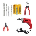 Hillgrove HGCM470M1 550W Drill Machine Combo with Bits Plier Wire Cutter & 5-in-1 Screwdriver Set image-6