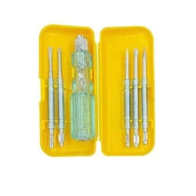 Hillgrove HGSCS5GSBM2 5 in 1 Chrome Vanadium Steel Multipurpose Repair Screwdriver Tool Kits (Pack of 5) image-1