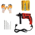 Hillgrove HGCM325M1 1000W 13mm Drill Machine Kits with Gloves Screwdriver & Drill Bits image-3