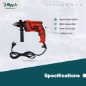 Hillgrove HGCM325M1 1000W 13mm Drill Machine Kits with Gloves Screwdriver & Drill Bits image-5